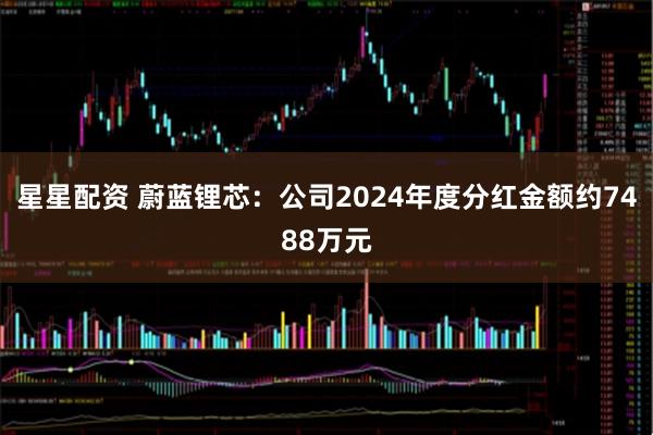 星星配资 蔚蓝锂芯：公司2024年度分红金额约7488万元